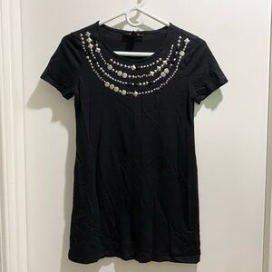 Style Co Steampunk Goth Grunge Cotton Castlecore Grommet Beaded Tee Tunic Top SP